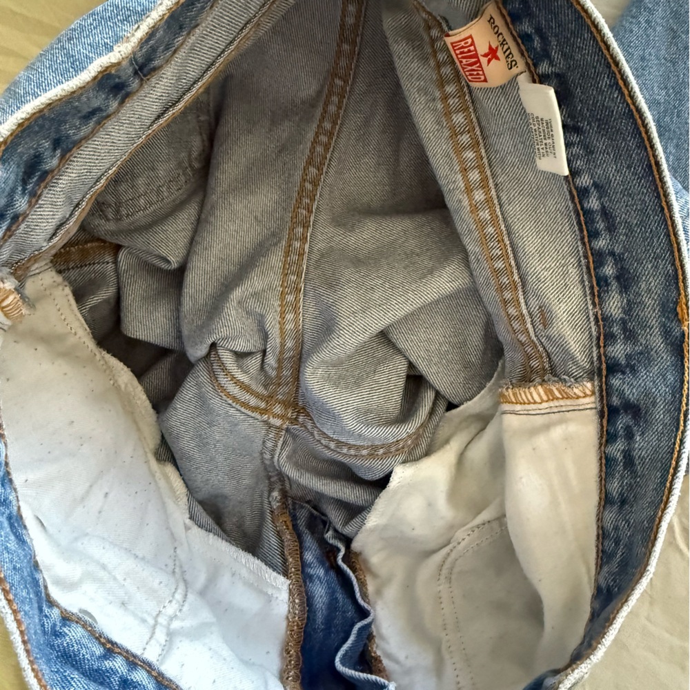 Vintage Rockies High Rise Relaxed Medium Wash Straight Leg Jeans - Picture 11 of 12